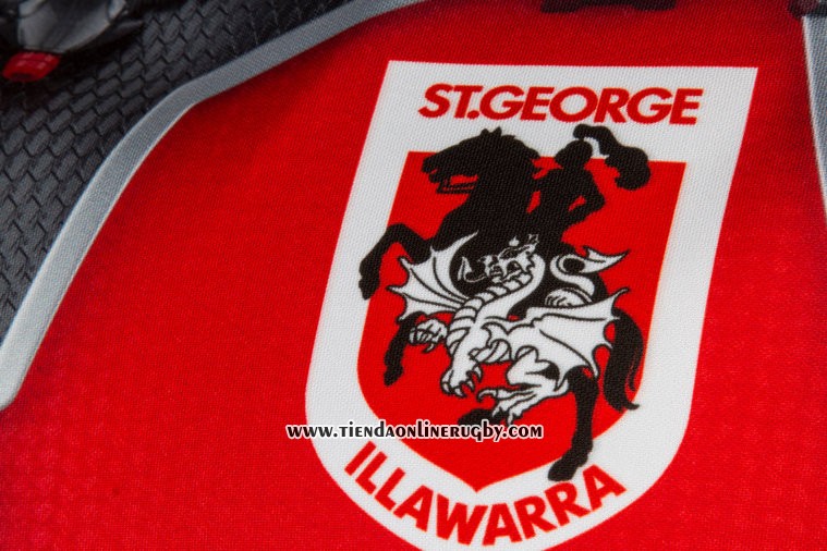 Camiseta St George Illawarra Dragons Ant Man Marvel Rugby 2017 Gris Rojo
